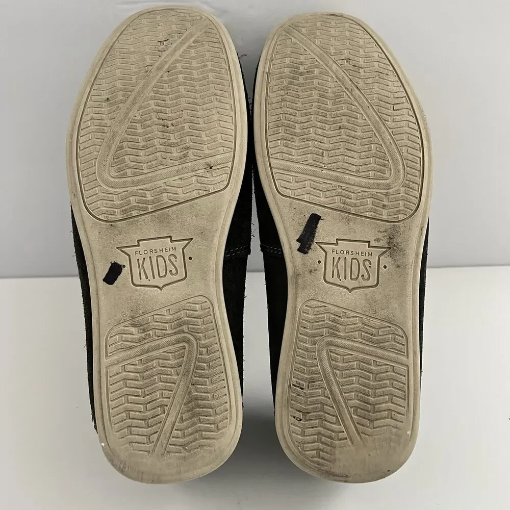 Florsheim Jasper JR Gray Suede Strap Kids Loafer 2.5M Slip-On Comfort Shoe 16680